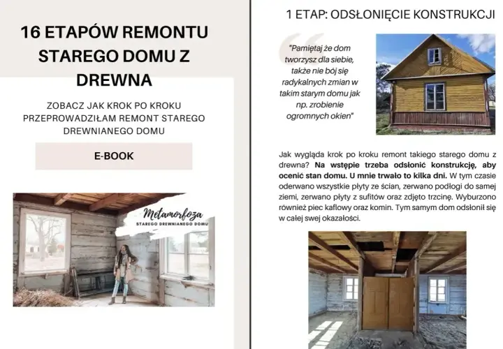 Remont starego domu z drewna: pierwszy etap to odsłonięcie konstrukcji, by ocenić stan. Zobacz, jak zacząć remont krok po kroku.
