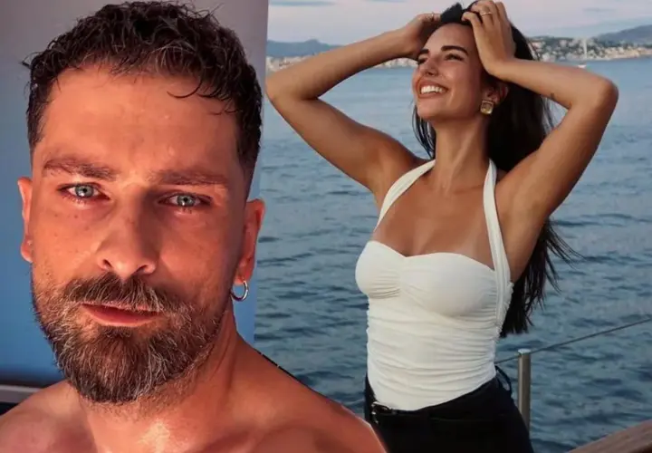 Onur Tuna z niebieskimi oczami i zarostem obok uśmiechniętej kobiety. Czy Onur Tuna ma żonę?
