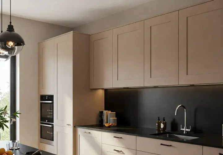 Czarny lacobel w kuchni: elegancki design i praktyczność
