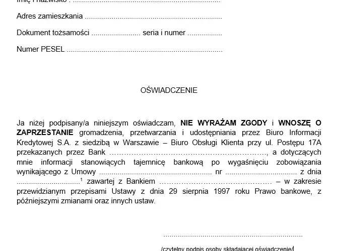 Jak napisać wniosek o wykreślenie z BIK w 2025? Przykładowe wzory