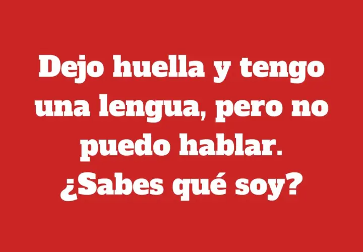 Adivinanza de la lengua: "Dejo huella y tengo una lengua, pero no puedo hablar. ¿Sabes qué soy?