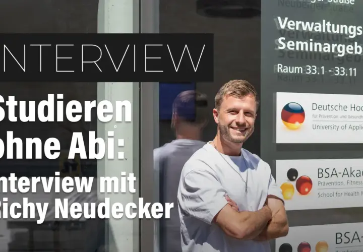 Interview mit Richy Neudecker über das Studieren im Alter ohne Abitur. Er teilt seine Erfahrungen und gibt Tipps.