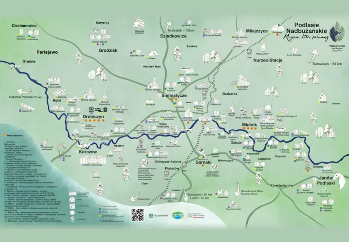 Odkryj magiczne miejsca na Podlasiu: od zabytków po agroturystykę. Mapa zaprasza do zwiedzania!