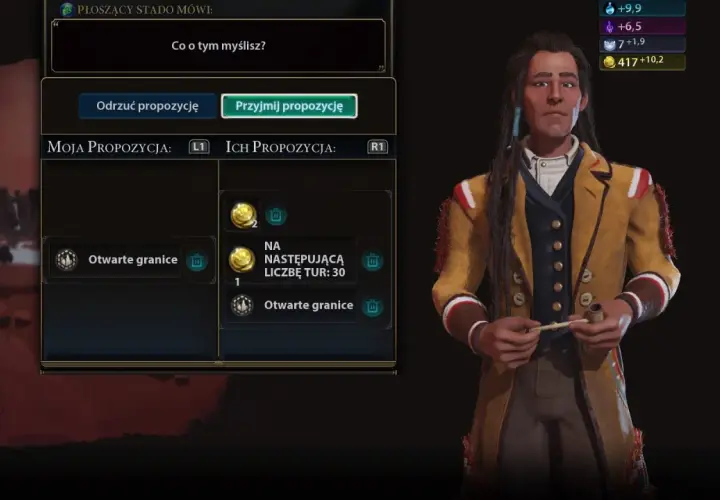 W grze Civilization VI dodatki oferują nowe możliwości. Tutaj trwa negocjacja o otwarte granice.