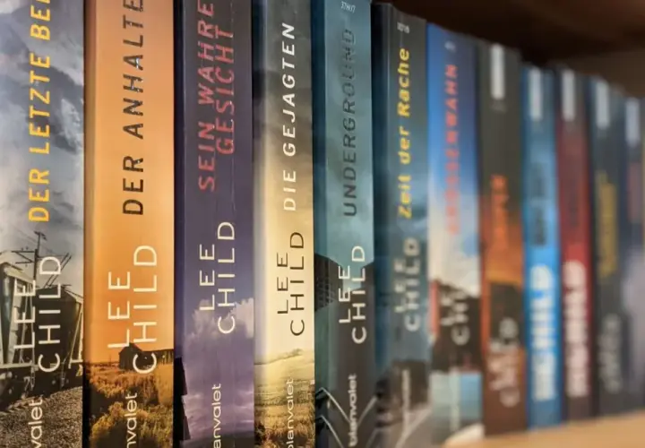 Reihenweise Jack Reacher Romane von Lee Child auf Deutsch. Von "Wespen" bis "Zeit der Rache" und weiter.