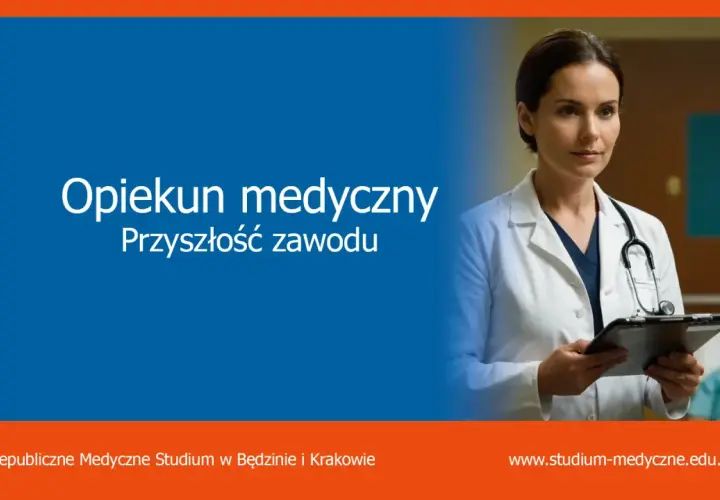 Opiekun medyczny pracuje w szpitalu, pomagając pacjentom. To przyszłość zawodu, gdzie może pracować opiekun medyczny.