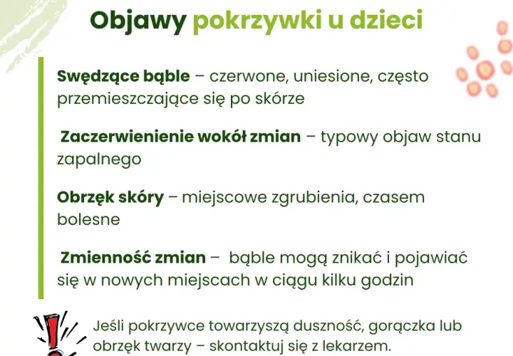 Pokrzywka u dziecka: nie zaraża! Objawy, przyczyny, pomoc.