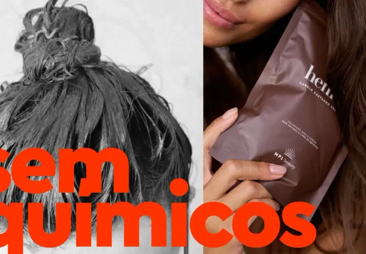 Cabello con henna, sin químicos. Un paquete de coloración natural para el cabello.