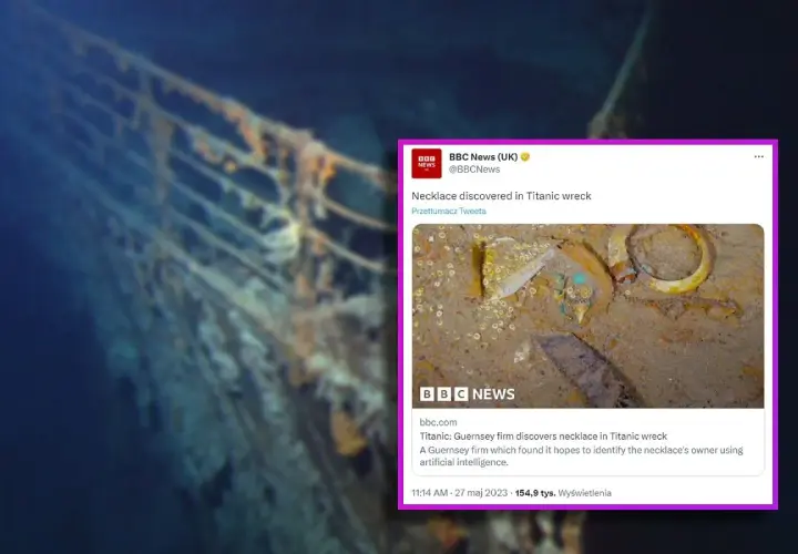 Czy znaleziono naszyjnik z Titanica? Zaskakujące odkrycia na dnie oceanu