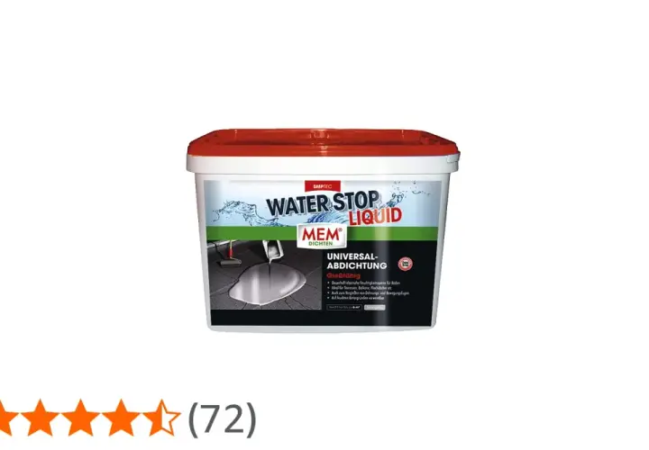 MEM Water Stop Liquid: Gießfähige Universal-Abdichtung. Positive Erfahrungen mit diesem Produkt zur Feuchtigkeitssperre für Böden.