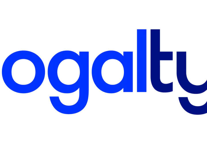 Logalty firma digital: el logo azul de la empresa.