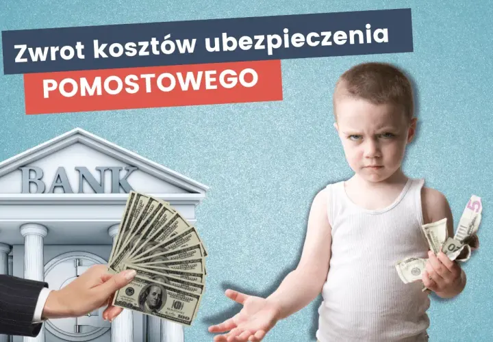 Chłopiec z gniewem patrzy na pieniądze. Czy ubezpieczenie pomostowe jest zwracane? Bank oferuje zwrot kosztów.