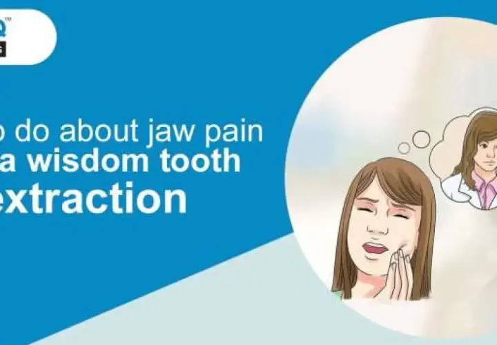 Mujer con dolor mandibular tras extracción de muela, pensando en su dentista.