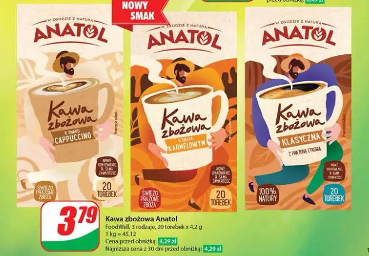 Gdzie kupić kawę zbożową Anatol? Sprawdź najlepsze oferty!