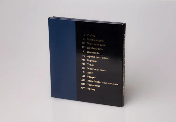 Okładka albumu z listą utworów, w tym "Dresscode".