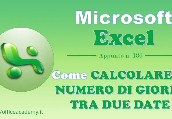 Microsoft Excel: come calcolare il numero di giorni tra due date. Utile per ogni calcolo giorni mesi.