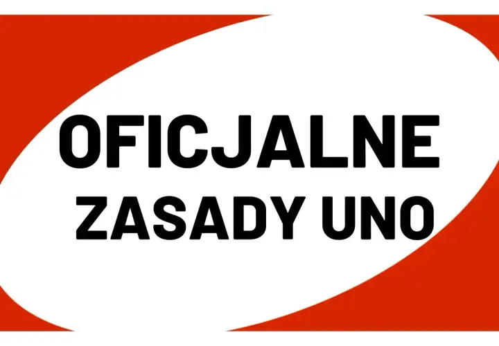 Oficjalne zasady gry Uno, jak na pustej karcie.