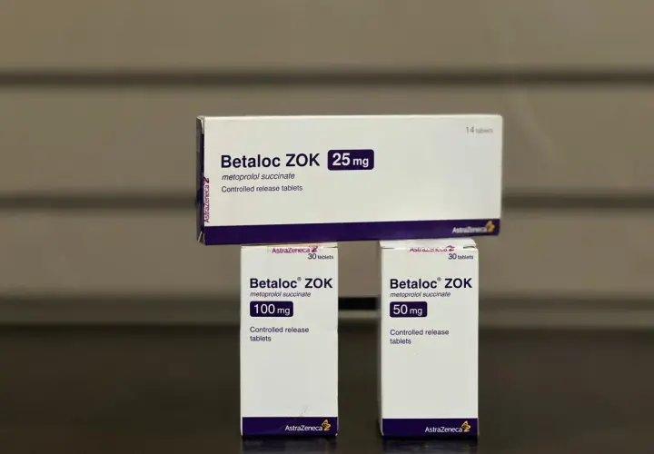Opakowania leku Betaloc ZOK 25 mg, 50 mg i 100 mg.