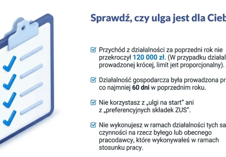 Lista kontrolna do ulgi dla przedsiębiorców. Sprawdź, czy mały ZUS plus 2026 jest dla Ciebie.