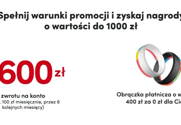 Promocja PKO BP: do 600 zł zwrotu na konto i obrączka płatnicza 400 zł za 0 zł. Sprawdź tabelę opłat i prowizji dla klientów indywidualnych.