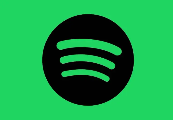 Logo Spotify na zielonym tle.