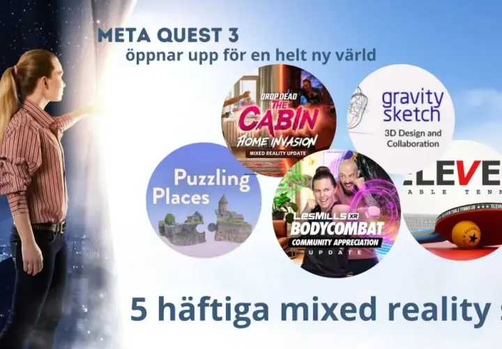 Meta Quest 3 öppnar en ny värld av mixed reality spel, med titlar som Drop Dead: The Cabin och Eleven Table Tennis.