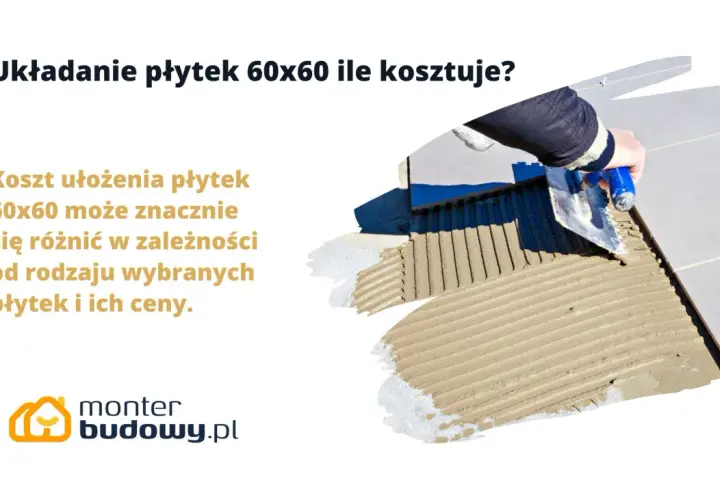 Układanie płytek 60x60: poznaj cennik i czynniki wpływające na koszt. Ręka fachowca z kielnią nakłada klej na podłogę.