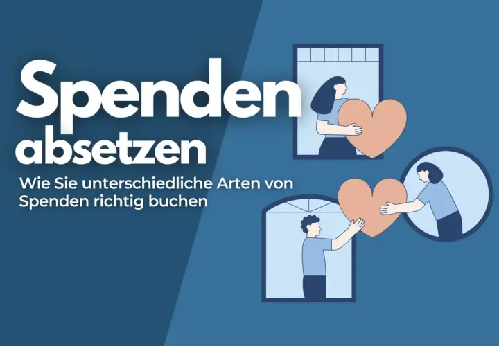 Spenden absetzen: Illustrationen zeigen, wie Menschen Herzen übergeben, um zu verdeutlichen, wie Sie Spenden steuerlich absetzen können.
