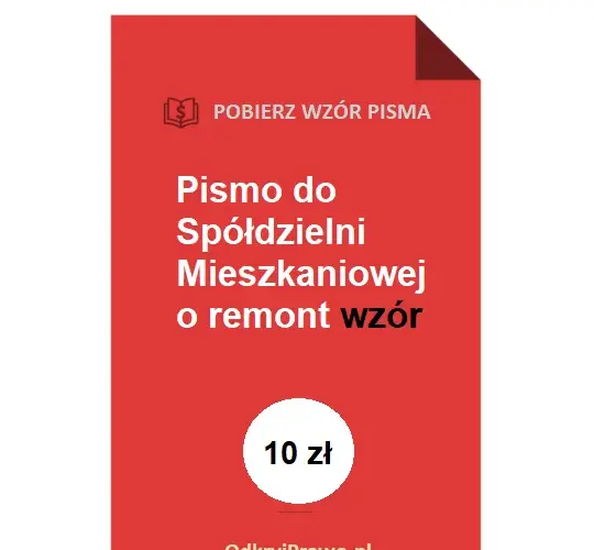 Jak napisać podanie do spółdzielni mieszkaniowej, aby uzyskać zgodę na remont?
