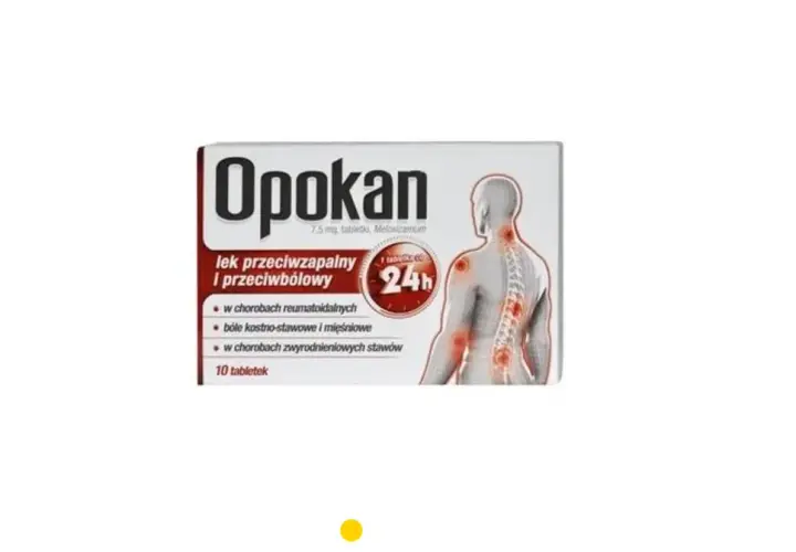 Opokan 7,5 mg - lek przeciwzapalny i przeciwbólowy. Informacje o dawkowaniu dla psa znajdziesz w ulotce. 10 tabletek.