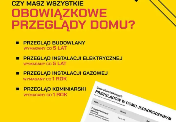 Przegląd instalacji gazowej i wentylacji to jeden z obowiązkowych przeglądów domu. Sprawdź, czy masz wszystkie przeglądy domu.