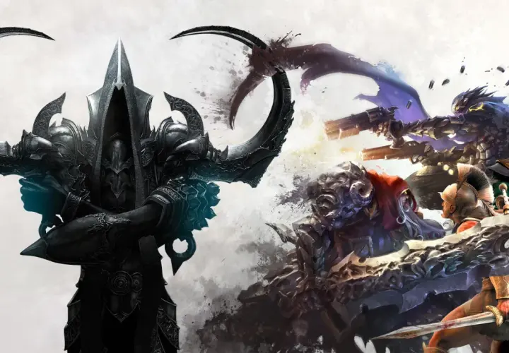Mroczny rycerz i inni bohaterowie w akcji, zapowiedź najlepszych gier hack and slash.