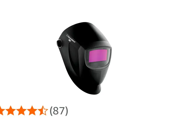 Kask spawalniczy Speedglas 9002x z fioletowym filtrem.