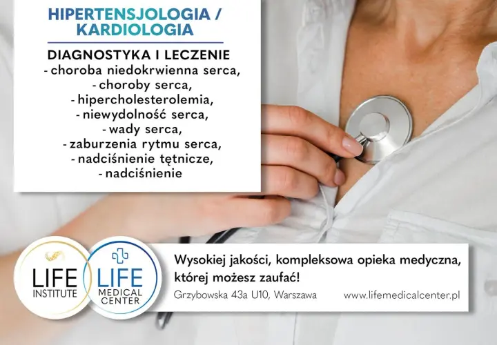 Hipertensjolog i kardiolog oferują diagnostykę i leczenie chorób serca, w tym nadciśnienia. Zaufaj specjalistom z Life Medical Center.