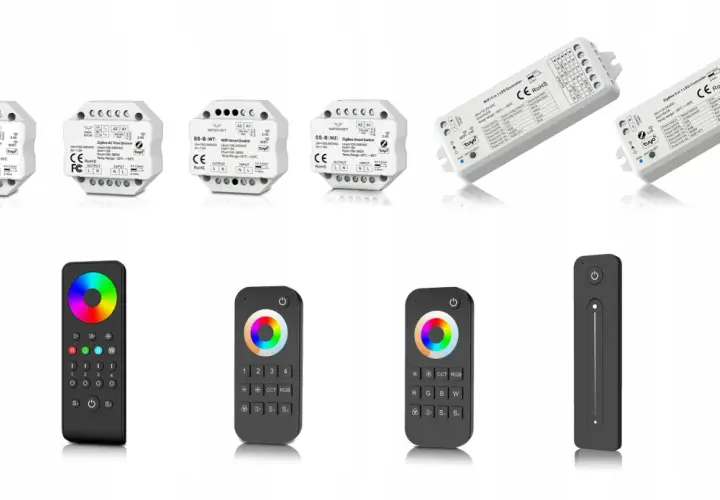 Pilot do LED, kontrolery i piloty RGB, CCT, WiFi, Zigbee.