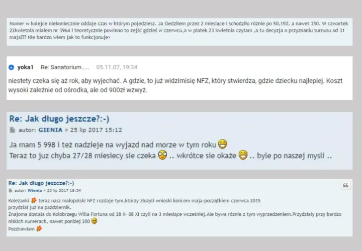 Jak sprawdzić swój numer w kolejce oczekujących do sanatorium NFZ