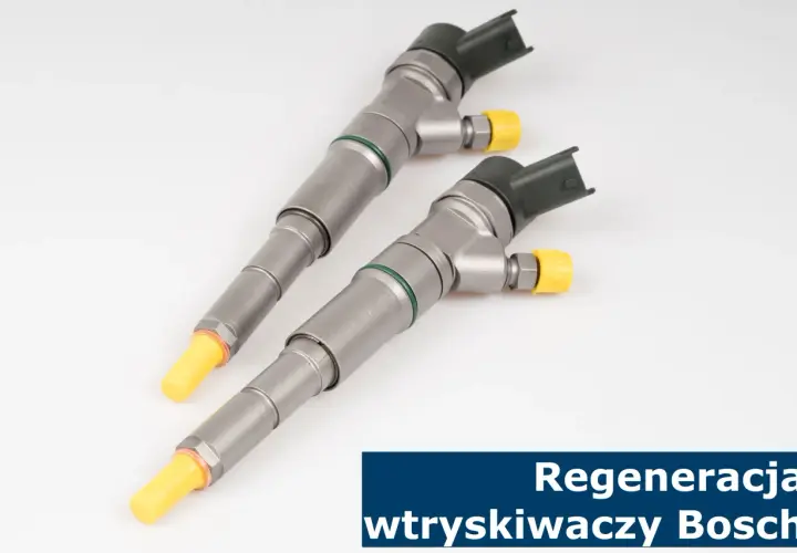Dwa wtryskiwacze Bosch po regeneracji, gotowe do montażu.