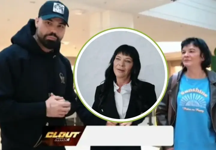 Gosia, z jej magicznym uśmiechem, w okręgu, obok mężczyzny w czapce i kobiety w niebieskiej koszulce.
