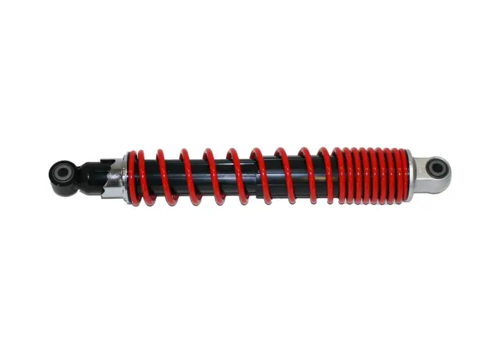 Amortiguador rojo y negro, un accesorio esencial para tu Aprilia SR GT 125.