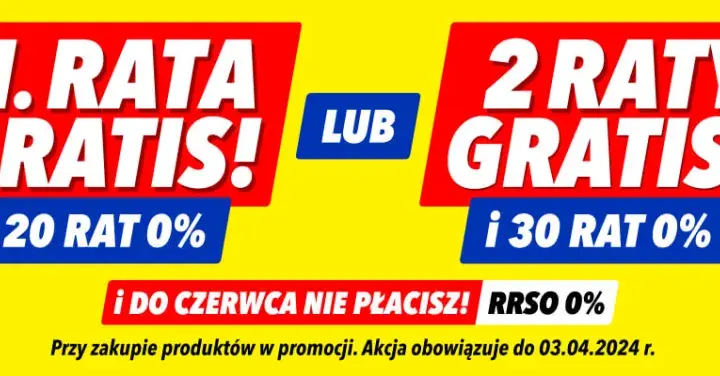 Media Expert: Do kiedy promocja? Kalendarz okazji i raty 0%!