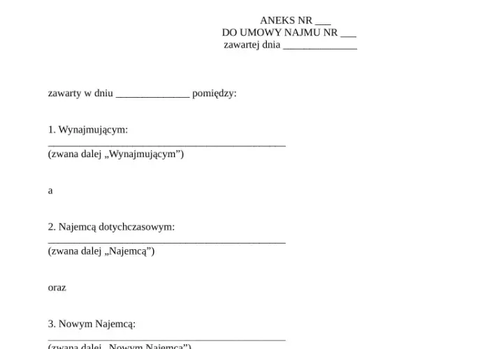 Jak poprawnie napisać aneks do umowy najmu: wzór PDF + praktyczne porady