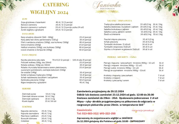 Ile kosztuje catering wigilijny? Pełny cennik i porady.
