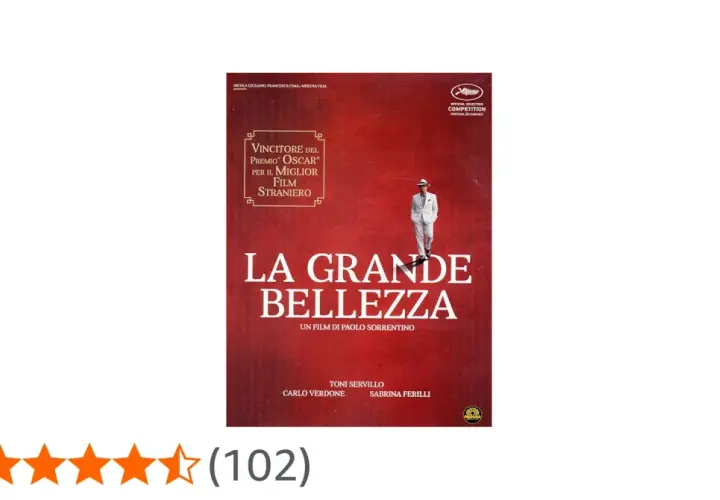 Locandina de "La Grande Bellezza", vincitore Oscar Miglior Film Straniero. Le recensioni lo celebrano.