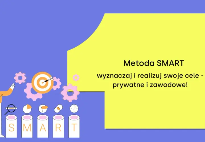 Metoda SMART: wyznaczaj i realizuj swoje cele. Przykłady wizualizują drogę do sukcesu.