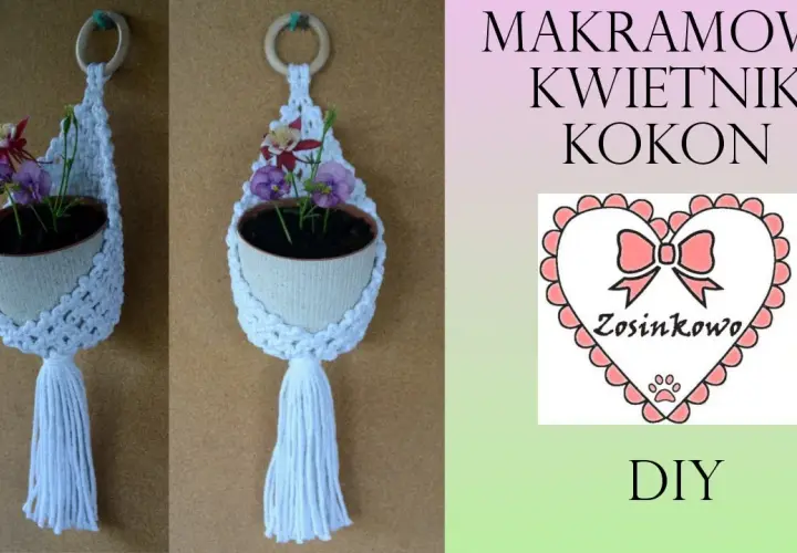 Zrób kwietnik makrama kokon: Łatwy poradnik DIY krok po kroku