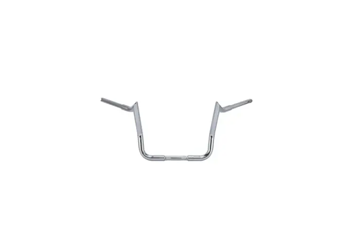 Manubrio ape hanger cromato per moto, con un design iconico che eleva lo stile e il comfort di guida.
