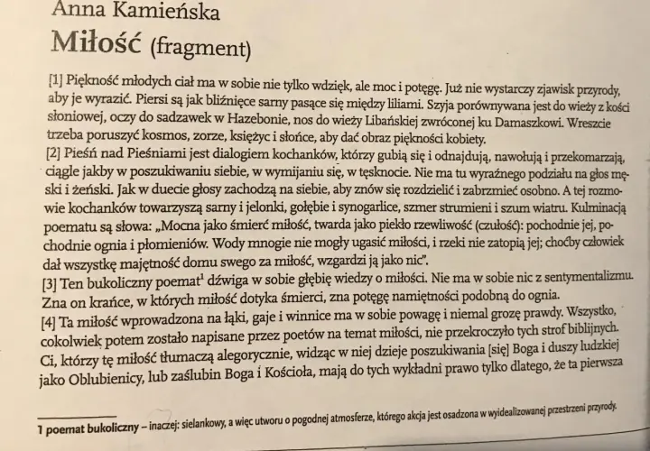 Pieśń nad Pieśniami: głęboki sens alegoryczny i dosłowny w Biblii