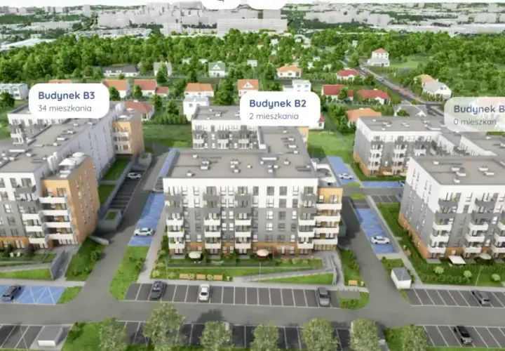Nowoczesne apartamenty Murapol Sosnowiec na Wzgórzu, z widokiem na zieleń i domy jednorodzinne. Dostępne 36 mieszkań.