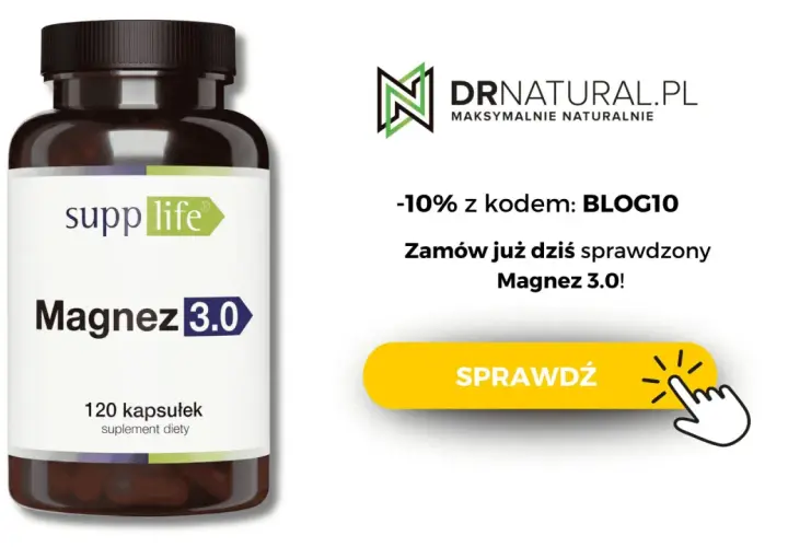 Suplement diety Magnez 3.0 od Supp Life. Dowiedz się, kiedy brać magnez i zamów z rabatem 10% na DRNATURAL.PL.