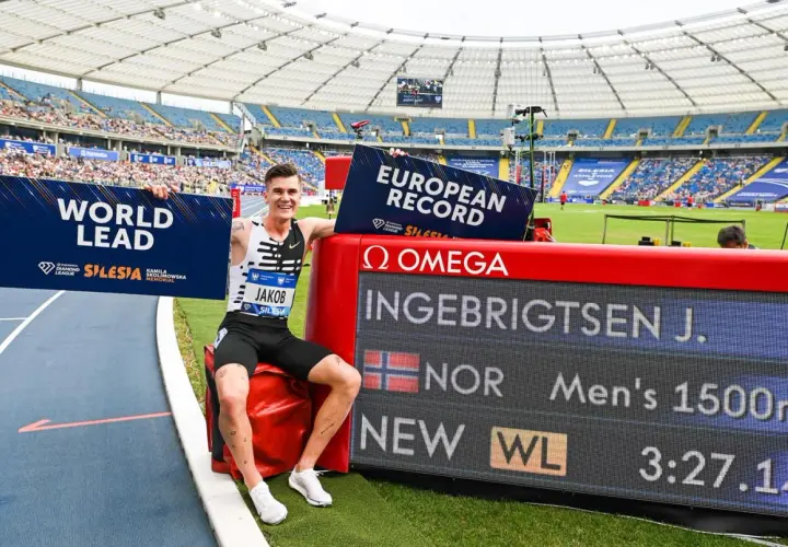 Jakob Ingebrigtsen z rekordem Europy i świata na 1500m na mityngu Silesia Kamila Skolimowska. To ważny punkt w kalendarzu diamentowej ligi.